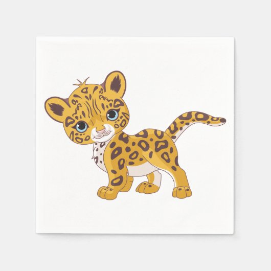 Jaguar Cub Paper Napkins Serviette (Vorderseite)