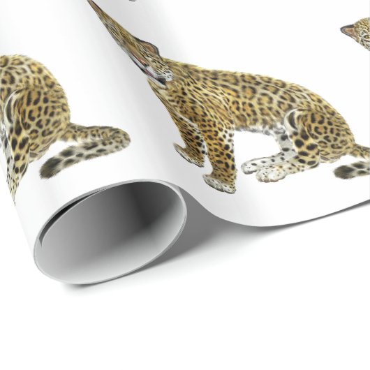 Jaguar, das mit Absicht schaut Geschenkpapier (Rolleneckpunkt)