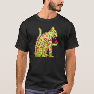 Jaguar, der Herz-T - Shirt isst