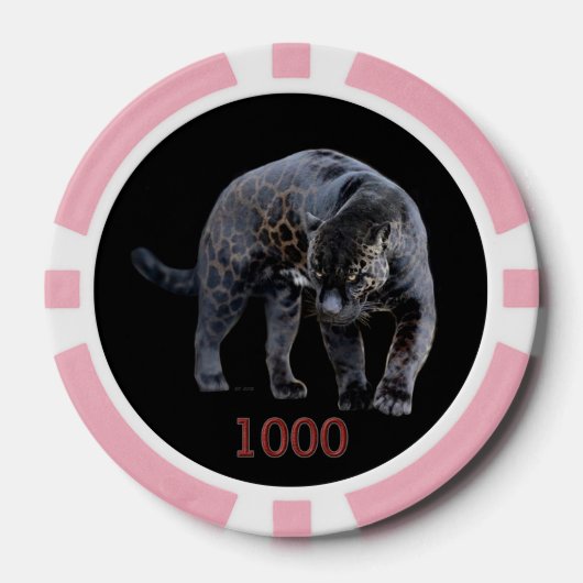 Jaguar Diablo 1000 Poker-Chip Pokerchips (Vorderseite)