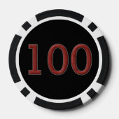 Jaguar Diablo Black 100 Poker Chip (Rückseite)