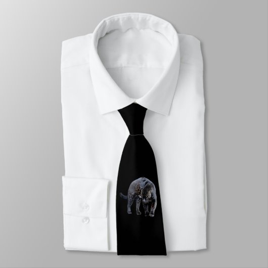 Jaguar Diablo black necktie Krawatte (Gebunden)