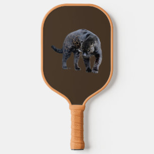 Jaguar Diablo, braune Bräune und Pelzpaddel Pickleball Schläger