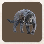 Jaguar Diablo braune Untersetzer (Vorderseite)