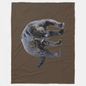 Jaguar Diablo braunes Fleece-Decke Fleecedecke (Vorderseite)