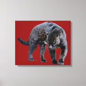 Jaguar Diablo rote Leinwand drucken (Vorderseite)