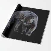 Jaguar Diablo, schwarz mattes Packpapier (Ungerollt)