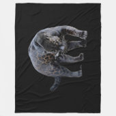 Jaguar Diablo schwarze Fleece-Decke Fleecedecke (Vorderseite)