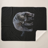 Jaguar Diablo schwarze Sherpa-Decke Sherpadecke (Vorderseite (Horizontal))