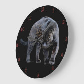 Jaguar Diablo-Uhr Große Wanduhr (Winkel)