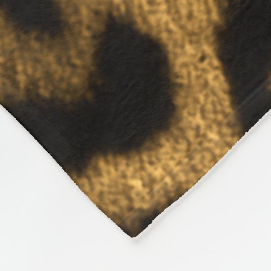 Jaguar-Druck Fleecedecke (Ecke)