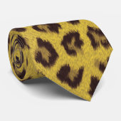 Jaguar-Druck Krawatte (Gerollt)