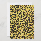 Jaguar-Druck-Mädchen-Einladung Einladung (Rückseite)