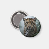 Jaguar-Dschungelporträt Magnet (Vorderseite/Rückseite)
