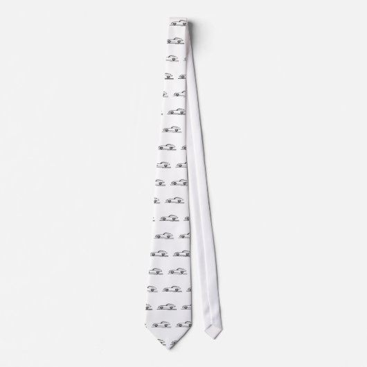 Jaguar-E-Typ-Coupe Krawatte (Vorderseite)