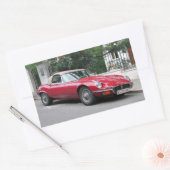 Jaguar E Typ Rechteckiger Aufkleber (Umschlag)