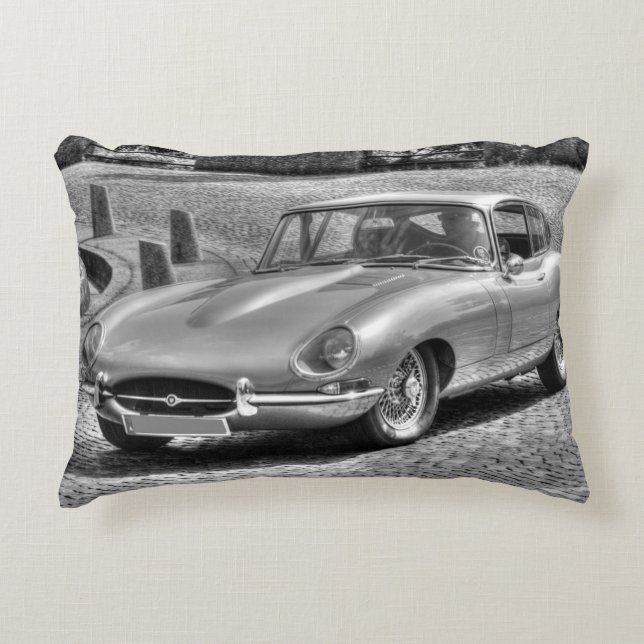 Jaguar E-Type Dekokissen (Vorderseite)