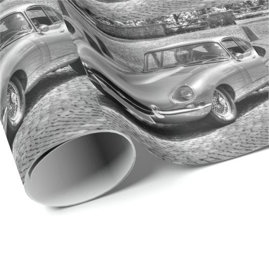 Jaguar E-Type Geschenkpapier (Rolleneckpunkt)