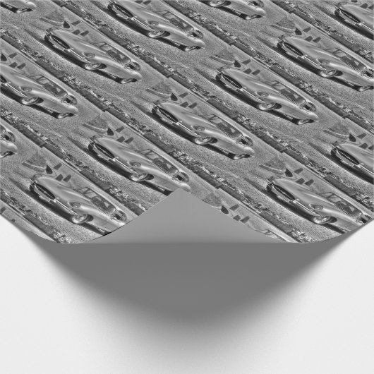 Jaguar E-Type Geschenkpapier (Ecke)