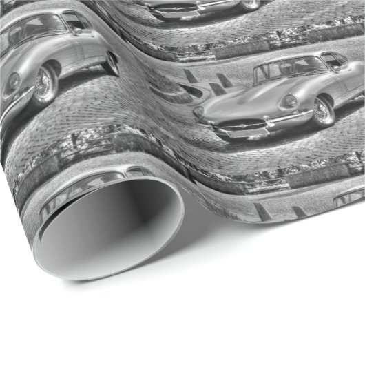 Jaguar E-Type Geschenkpapier (Rolleneckpunkt)