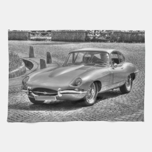 Jaguar E-Type Geschirrtuch (Horizontal)