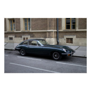 Jaguar E-Type-Hardtop Poster