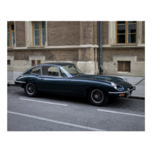 Jaguar E-Type-Hardtop Poster
