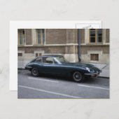 Jaguar E-Type-Hardtop Postkarte (Vorne/Hinten)