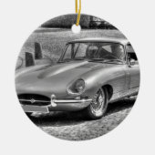 Jaguar E-Type Keramik Ornament (Vorne)