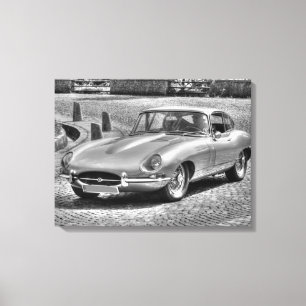 Jaguar E-Type Leinwanddruck