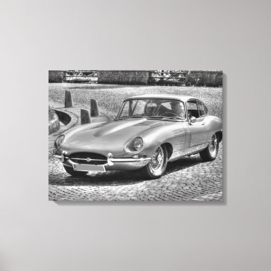 Jaguar E-Type Leinwanddruck (Vorderseite)