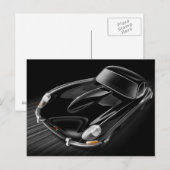 Jaguar E-Type Postcard Postkarte (Vorne/Hinten)