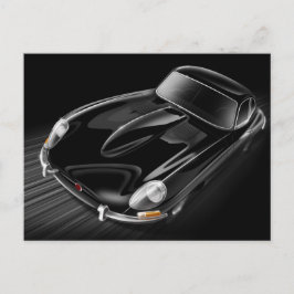 Jaguar E-Type Postcard Postkarte