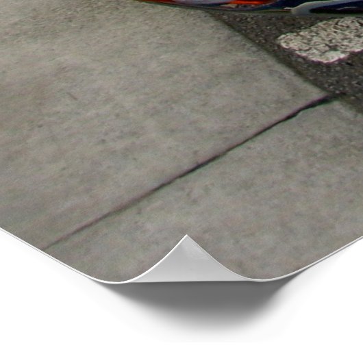 Jaguar E-Type Poster (Ecke)