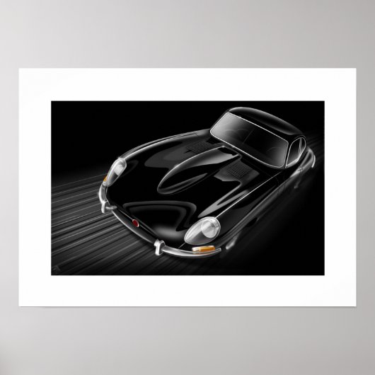 Jaguar E-Type Poster (Vorne)