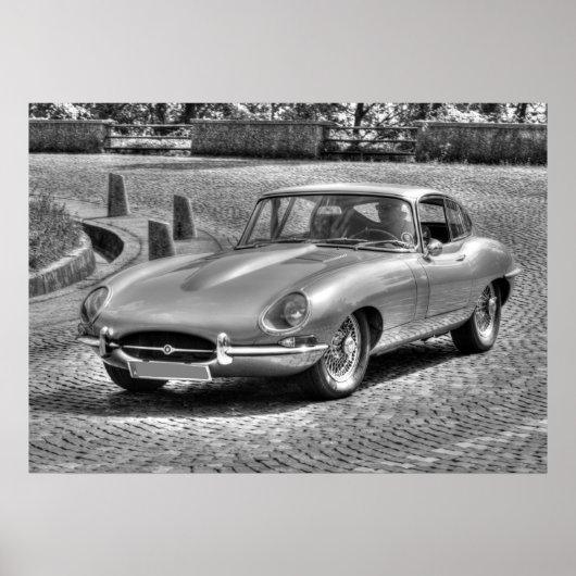 Jaguar E-Type Poster (Vorne)