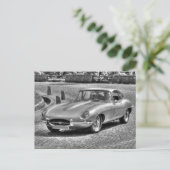 Jaguar E-Type Postkarte (Stehend Vorderseite)