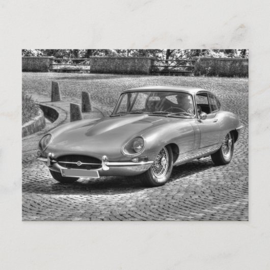 Jaguar E-Type Postkarte (Vorderseite)