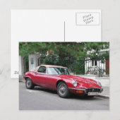Jaguar E-Type Postkarte (Vorne/Hinten)