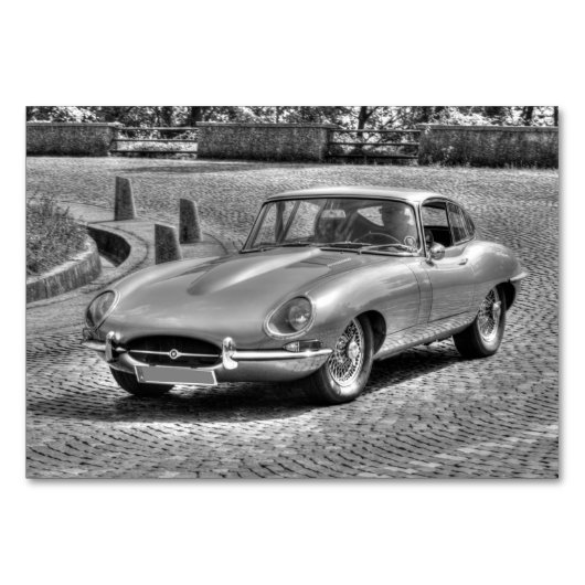Jaguar E-Type Tischnummer (Vorderseite)