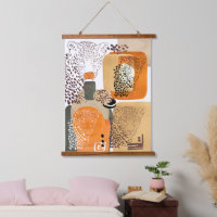 Jaguar Earth Tones Moderne Abstrakte Pop Kunst