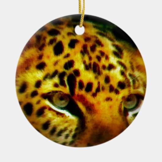 Jaguar Eyes Keramikornament (Vorne)
