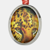 Jaguar Eyes Silbernes Ornament (Links)