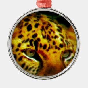 Jaguar Eyes Silbernes Ornament