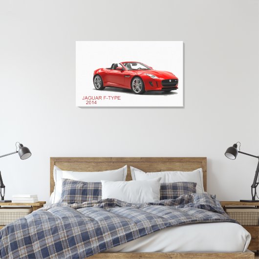 Jaguar F-TYPE 2014 Leinwanddruck (Insitu (Schlafzimmer))