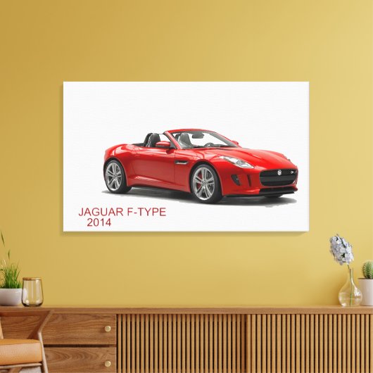 Jaguar F-TYPE 2014 Leinwanddruck (Insitu (Wohnzimmer))