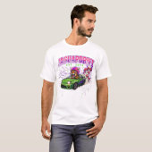 Jaguar fährt Auto T-Shirt (Vorne ganz)