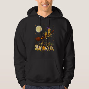 Jaguar Fahrt Hexe Schrotflinte Jaguar Halloween Hoodie