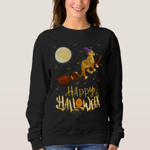 Jaguar Fahrt Hexe Schrotflinte Jaguar Halloween Sweatshirt
