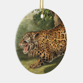 Jaguar (Felis onca) Illustration Keramik Ornament (Rechts)